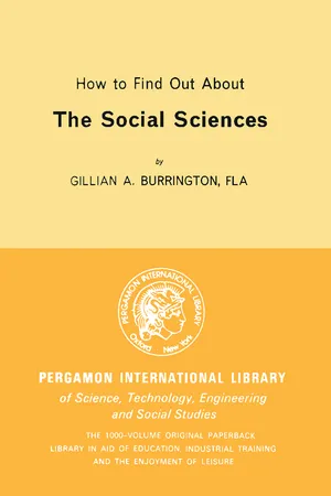 How to Find Out About the Social Sciences