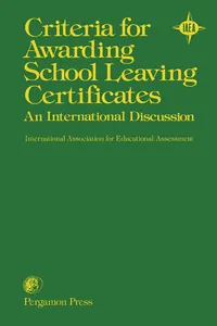 Criteria for Awarding School Leaving Certificates_cover