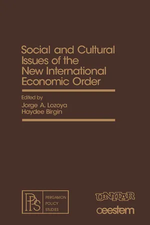 Social and Cultural Issues of the New International Economic Order