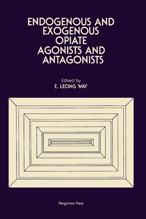 Endogenous and Exogenous Opiate Agonists and Antagonists