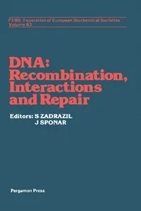 DNA - Recombination Interactions and Repair_cover