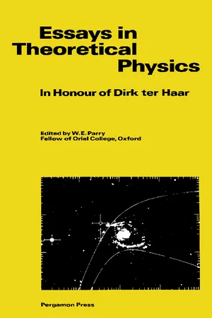 Essays in Theoretical Physics