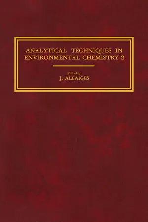 Analytical Techniques in Environmental Chemistry 2