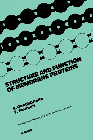 Structure and Function of Membrane Proteins