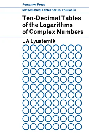 Ten-Decimal Tables of the Logarithms of Complex Numbers and for the Transformation from Cartesian to Polar Coordinates