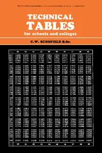 Technical Tables for Schools and Colleges_cover