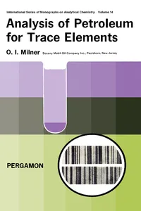 Analysis of Petroleum for Trace Elements_cover