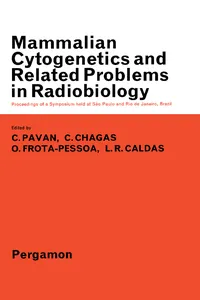 Mammalian Cytogenetics and Related Problems in Radiobiology_cover