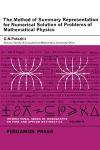 The Method of Summary Representation for Numerical Solution of Problems of Mathematical Physics_cover