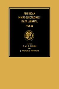 American Microelectronics Data Annual 1964–65_cover