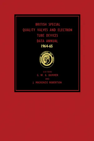 British Special Quality Valves and Electron Tube Devices Data Annual 1964–65