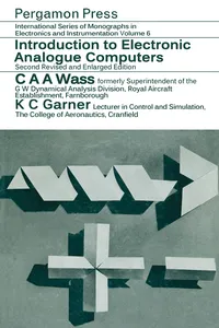 Introduction to Electronic Analogue Computers_cover