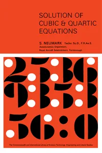 Solution of Cubic and Quartic Equations_cover