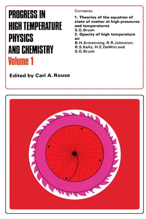 Progress in High Temperature Physics and Chemistry