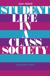 Student Life in a Class Society_cover