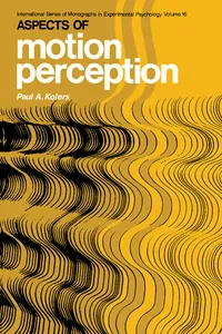 Aspects of Motion Perception_cover