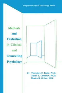 Methods and Evaluation in Clinical and Counseling Psychology_cover