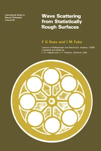 Wave Scattering from Statistically Rough Surfaces_cover