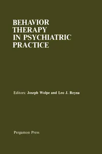 Behavior Therapy in Psychiatric Practice_cover