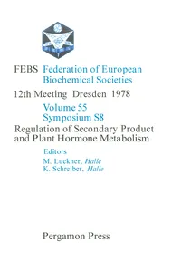 Regulation of Secondary Product and Plant Hormone Metabolism_cover