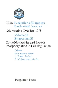 Cyclic Nucleotides and Protein Phosphorylation in Cell Regulation_cover