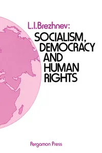 Socialism, Democracy and Human Rights_cover