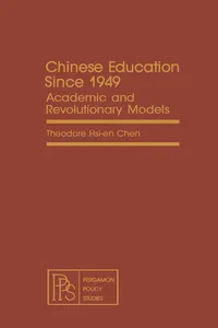 Chinese Education Since 1949_cover