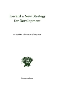 Toward a New Strategy for Development_cover