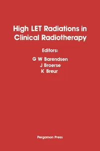 High-LET Radiations in Clinical Radiotherapy_cover