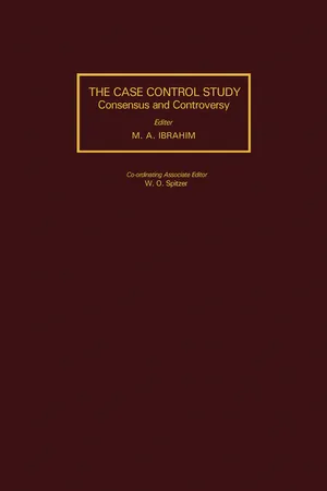 The Case-Control Study Consensus and Controversy