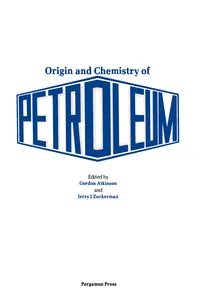 Origin and Chemistry of Petroleum_cover