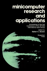 Minicomputer Research and Applications_cover