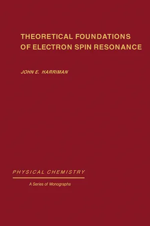 Theoretical Foundations of Electron Spin Resonance