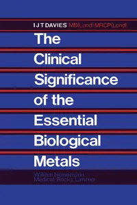 The Clinical Significance of the Essential Biological Metals_cover