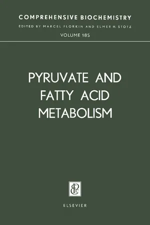 Pyruvate and Fatty Acid Metabolism