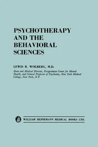 Psychotherapy and the Behavioral Sciences_cover