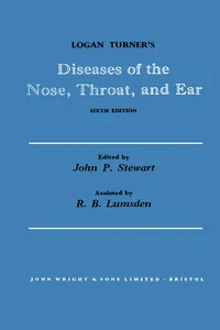 Logan Turner's Diseases of the Nose, Throat and Ear_cover