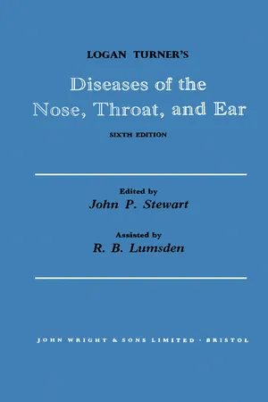 Logan Turner's Diseases of the Nose, Throat and Ear