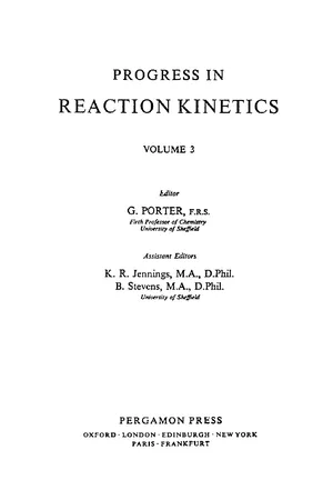 Progress in Reaction Kinetics