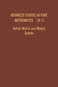 Kähler Metric and Moduli Spaces_cover