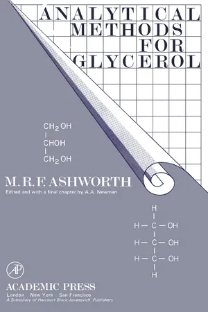 Analytical Methods for Glycerol