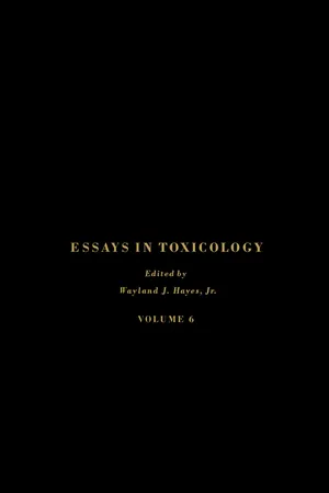 Essays in Toxicology