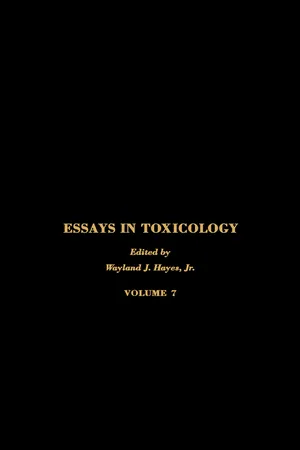 Essays in Toxicology