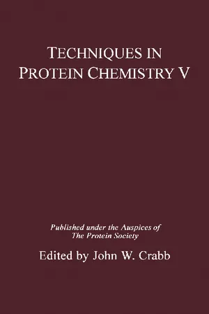 Techniques in Protein Chemistry