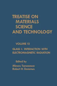 Glass I: Interaction with Electromagnetic Radiation_cover