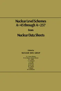 Nuclear Level Schemes A = 45 through A = 257 from Nuclear Data Sheets_cover