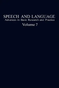 Speech and Language_cover