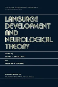 Language Development and Neurological Theory_cover