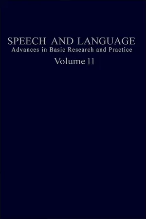 Speech and Language