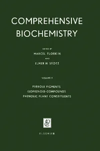 Pyrrole Pigments, Isoprenoid Compounds and Phenolic Plant Constituents_cover